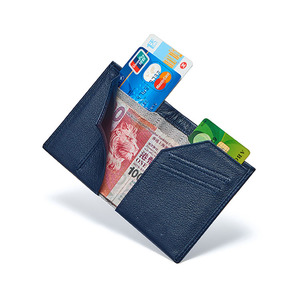 Tarjetero Delgado <span class=keywords><strong>de</strong></span> Cuero Genuino para Hombre y Mujer, Cartera Minimalista para Bolsillo Delantero con Ranura para Efectivo, Bloqueo RFID, Estuche para Tarjetas <span class=keywords><strong>de</strong></span> Crédito - Product Image 5