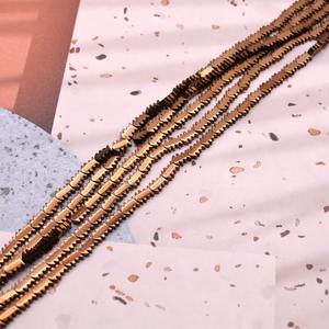 Perline di ematite di pietra naturale bracciale Design a forma di lisca di pesce perline distanziate allentate per la creazione di gioielli - Product Image 4