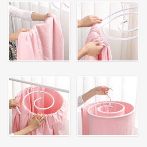 DS4296 Étendoir à linge en <span class=keywords><strong>spirale</strong></span> en acier inoxydable pour couvertures, draps et housses de couette, idéal pour balcon et gain de place - Product Image 3