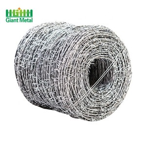 Precio de fábrica 14 calibrcalibrde alambre de púa en caliente galvanide doble hede rollo de alambre de púpara la cerca de la gr - Product Image 1