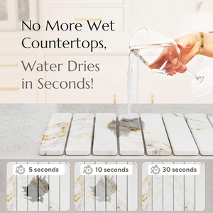 Estera <span class=keywords><strong>de</strong></span> secado <span class=keywords><strong>de</strong></span> platos <span class=keywords><strong>de</strong></span> tierra <span class=keywords><strong>de</strong></span> diatomeas plegable <span class=keywords><strong>de</strong></span> mármol blanco y dorado, estera <span class=keywords><strong>de</strong></span> secado <span class=keywords><strong>de</strong></span> platos <span class=keywords><strong>de</strong></span> piedra absorbente rápida <span class=keywords><strong>para</strong></span> platos y ollas - Product Image 3