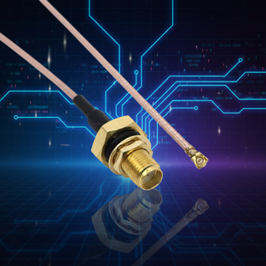 Câble coaxial RF Pigtail IP68 étanche SMA femelle traversant le panneau vers UFL, RG178, 10 cm, en laiton plaqué or, pour module <span class=keywords><strong>WiFi</strong></span> GPS 4G - Product Image 1