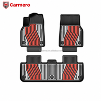 Tapis de sol de voiture en TPE 3D sur mesure, 3 pièces, imperméables, style sport de luxe, pour Tesla Model 3 Model Y Juniper