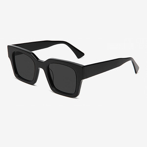 Lunettes de soleil unisexes classiques rétro haut de gamme en acétate multicolores, verres polarisés TAC carrés, protection UV %, idéales pour la conduite, vente en gros - Product Image 2