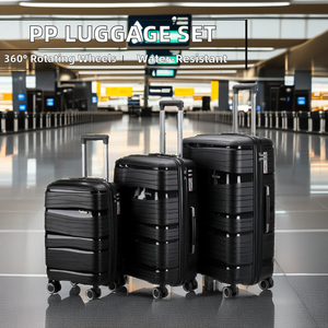 Bagages de luxe PP Bagages imperméables <span class=keywords><strong>3</strong></span> pièces Ensembles de <span class=keywords><strong>valises</strong></span> PP Ensemble de sacs PP <span class=keywords><strong>Valises</strong></span> à roulettes Bagages à bas prix Valise pour voyage d'affaires - Product Image 4