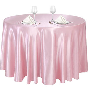 Manteles Redondos Blancos Elegantes Personalizados, <span class=keywords><strong>Mantel</strong></span> de Poliéster para Hogar, Hotel, Boda, Color Sólido, <span class=keywords><strong>Mantel</strong></span> Ajustado de Alta Calidad - Product Image 2