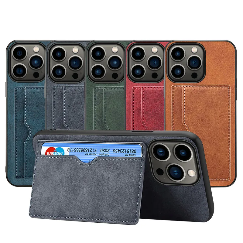 leather phone case card holder for iphone 14 plus,for iphone 14 pro max stand wallet case