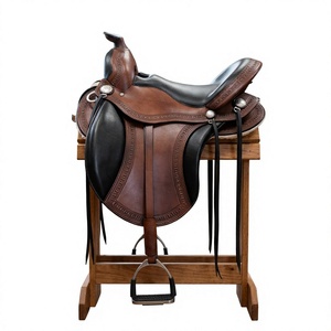 Selle d'équitation en bois de bambou écologique de qualité supérieure BS International NA293, douce, confortable, respirante, durable, style anglais - Product Image 1