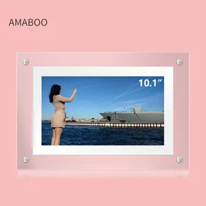 Vente en gros Dropship 4 5 7 10 15.6 pouces Photo Art Acrylique NFT Vidéo objet infini transparent Cadre photo numérique Affichage