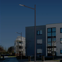 Lampadaire LED moderne en alliage d'aluminium moulé sous pression, alimentation AC/DC, IP66, lampe routière, autoroute, CE RoHS