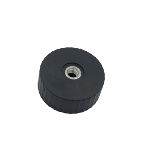 Custom Plastic Injection Molding Parts Black Cylindrical Component