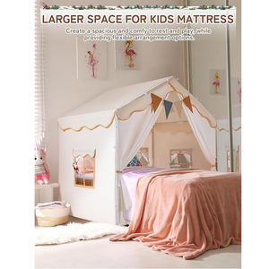 Tente de jeu Château de Princesse en Gros pour Enfants, pour l'intérieur avec Fenêtre, Maison Portable pour Nuitée Bébé/Tout-petit, Jouet Durable en Polyester - Product Image 4