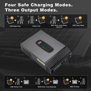 5KW 6KW 8KW 10KW 15KW duy nhất/ba giai đoạn năng lượng mặt trời Power Inverter giá IP65 thông minh trên lưới lai năng lượng mặt trời biến tần - Product Image 5