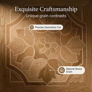 <span class=keywords><strong>Parquet</strong></span> en chêne à motif Versailles avec construction technique, dalles en bois massif préfinies pour hôtel de luxe et villa - Product Image 4