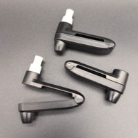 Clip antivol EAS pour soutien-gorge, étiquette rigide, aiguille invisible, système RF 58kHz, utilisation en supermarché, détection jusqu'à 1,5m, verrouillage à trois boules, ABS