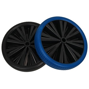 Roues en mousse PU 4.00-8 avec rayons en plastique solide pour chariot, poussette, kayak, yacht - Product Image 1