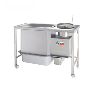 Ticari kullanım için otomatik eleme ile kızarmış tavuk için paslanmaz çelik elektrikli Breading masa - Product Image 2