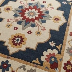 Alfombra Floral Vintage Hecha a Mano, Alfombra Grande para Sala de Estar, Diseño Tradicional, Alfombra Decorativa Suave y Afelpada para Decoración del Hogar - Product Image 5