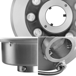 ไฟน้ำพุ LED ทรงกลมสแตนเลส IP68 กันน้ำ DC 12V 5000K แสงเดย์ไลท์ ปรับความสว่างได้ สำหรับสระว่ายน้ำและภูมิทัศน์ - Product Image 6