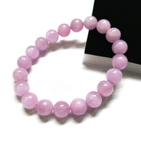 Grosir Kristal Kunzite Alami, Pengolahan Manik-manik Kunzite Berkualitas Tinggi, Gelang untuk Hadiah
