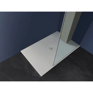 Piatto Doccia Rettangolare Moderno in Ceramica SOLODUE Bianco Cotone 70x160 H.2 cm per Bagno - Product Image 4