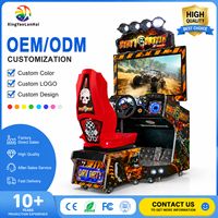 Machine de course de simulation de conduite de jeu vidéo de grande taille pour deux joueurs, équipement d'amusement de jeu vidéo de type Barbarian Magic Drive