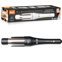 Fer à boucler automatique RAF R.4413 48W, chauffage rapide PTC, 3 réglages de chaleur (160°C, 180°C, 200°C), cordon rotatif à 360°, arrêt automatique après 1 heure pour les cheveux