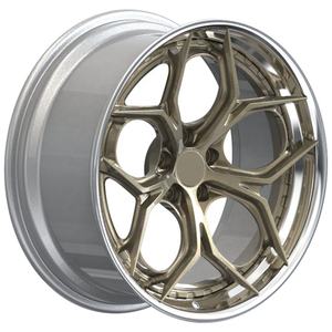 Rueda de aleación de aluminio de 2 piezas GVICHN para LAMBORGHINI BMW <span class=keywords><strong>CORVETTE</strong></span> PORSCHE 911 FERRARI 18 19 20 21 22Inch5X112 5x114,3 llanta forjada - Product Image 1