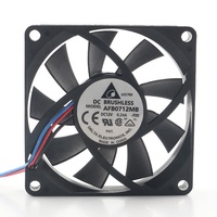 Delta 5V 24V 48V DC12V 0.24A AC EC 7015 70X70X15MM 7CM CPU Châssis Muet Trois Fils Double Roulement À Billes AFB0712MB-F00 Ventilateur De Refroidissement