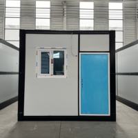 Casas Modulares Prefabricadas de Acero en Contenedores de 10 pies, 20 pies y 40 pies, Portátiles, Desmontables, Diseño Moderno para Oficina, Escuela o Salón