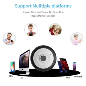Nhà 3MP đám mây toàn cảnh Fisheye <span class=keywords><strong>Camera</strong></span> an ninh 360 độ trần gắn đêm tầm nhìn CMOS cảm biến hai chiều giọng nói Tích hợp mic - Product Image 6