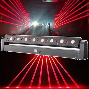 Luce laser del fascio grasso della fase del club della discoteca della testa mobile rossa di vendita calda 8 per il dj del partito
