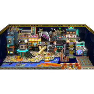 Aire de <span class=keywords><strong>jeux</strong></span> intérieure sur le thème du carnaval personnalisable avec trampolines, toboggans et <span class=keywords><strong>jeux</strong></span> interactifs pour centre de divertissement pour enfants - Product Image 3