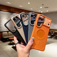 Coque magnétique de style mécanique pour Samsung S26 Ultra, protection intégrale mate au toucher doux pour S25 Ultra