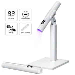 Mini lampe UV LED pour ongles, sécheuse à ongles portable, rechargeable par USB, séchage rapide du gel à ongles, lampe de manucure portative pour l'art des ongles - Product Image 1