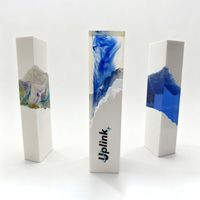Trophée en résine de champion de haute qualité personnalisable, design de petit pont, couleur personnalisée, matériau en résine