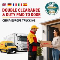 Service d'agent d'expédition DDP DHL Express Chine-Europe : Transport rapide par camion, double dédouanement et taxes payées, livraison porte-à-porte