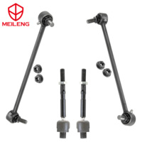 10 pièces bras de contrôle inférieurs joints à rotule biellettes intérieures extérieures liens de barre stabilisatrice bottes pièces de Suspension pour Honda Accord CR 2014-2017