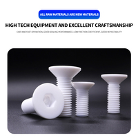 Approvisionnement d'usine chinois H PTFE vis boulon vis à tête fraisée vis à tête plate