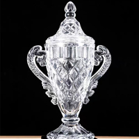 Trophée en cristal gravé sur mesure, coupe en verre poli, récompense pour cérémonie, cadeau de reconnaissance