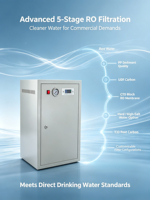 Système de filtration d'eau par osmose inverse à haut débit 600 GPD 90 L/H, système de filtration d'eau centralisé électrique autonettoyant