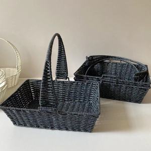 Wholesale <strong>Empty</strong> <strong>Cheap</strong> Hand Woven <strong>Hamper</strong> Gift Wicker Gift <strong>Hamper</strong> <strong>Basket</strong> for Gifts Storage - Product Image 6
