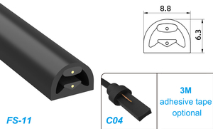 Cao su an toàn cạnh cảm biến tape với dính strip hoặc làm việc với hồ sơ - Product Image 3