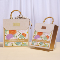 Coffret cadeau personnalisé coffret cadeau Saint Valentin pour dames Boîte en papier haut de gamme réutilisable avec poignée ruban Meilleurs cadeaux de Noël pour les amoureux