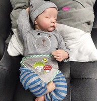 Poupées Bébés Mignonnes et Douces Reborn Factory Super Pas Cher Mini 18 Pouces Peau Peinte Avancée Poupée Bébé Mignonne Corps Entier en Silicone