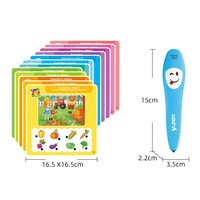 Buku Belajar Fonetik Pendidikan Rusia, Mainan Kartu Flash Berbicara Kustom, Kartu Kognitif, Pena Baca untuk Anak-Anak dengan Pena OID