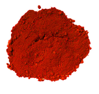 Les fabricants fournissent directement le pigment rouge d'oxyde de fer 110 120 130 pour la teinture de sol en mortier de béton, brique de ciment et d'asphalte