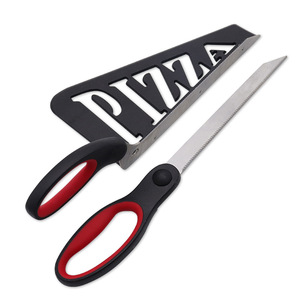 Stainless Steel Pizza <b>Scissors</b> Black And Red Straight Head Home <b>Kitchen</b> Multi Purpose Dough Cutting <b>Scissors</b> - Product Image 3