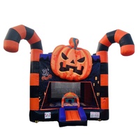 Château gonflable sur le thème des monstres, maison hantée, château de saut, jouet gonflable personnalisé pour les fêtes, location pour fête d'Halloween