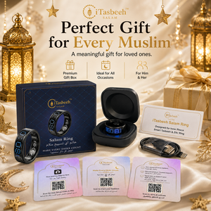 iTasbeeh Salam Ring Smart <b>LED</b> Display Religious Counter With Vibration Alerts And App Control For Prayer Tracking - Product Image 6